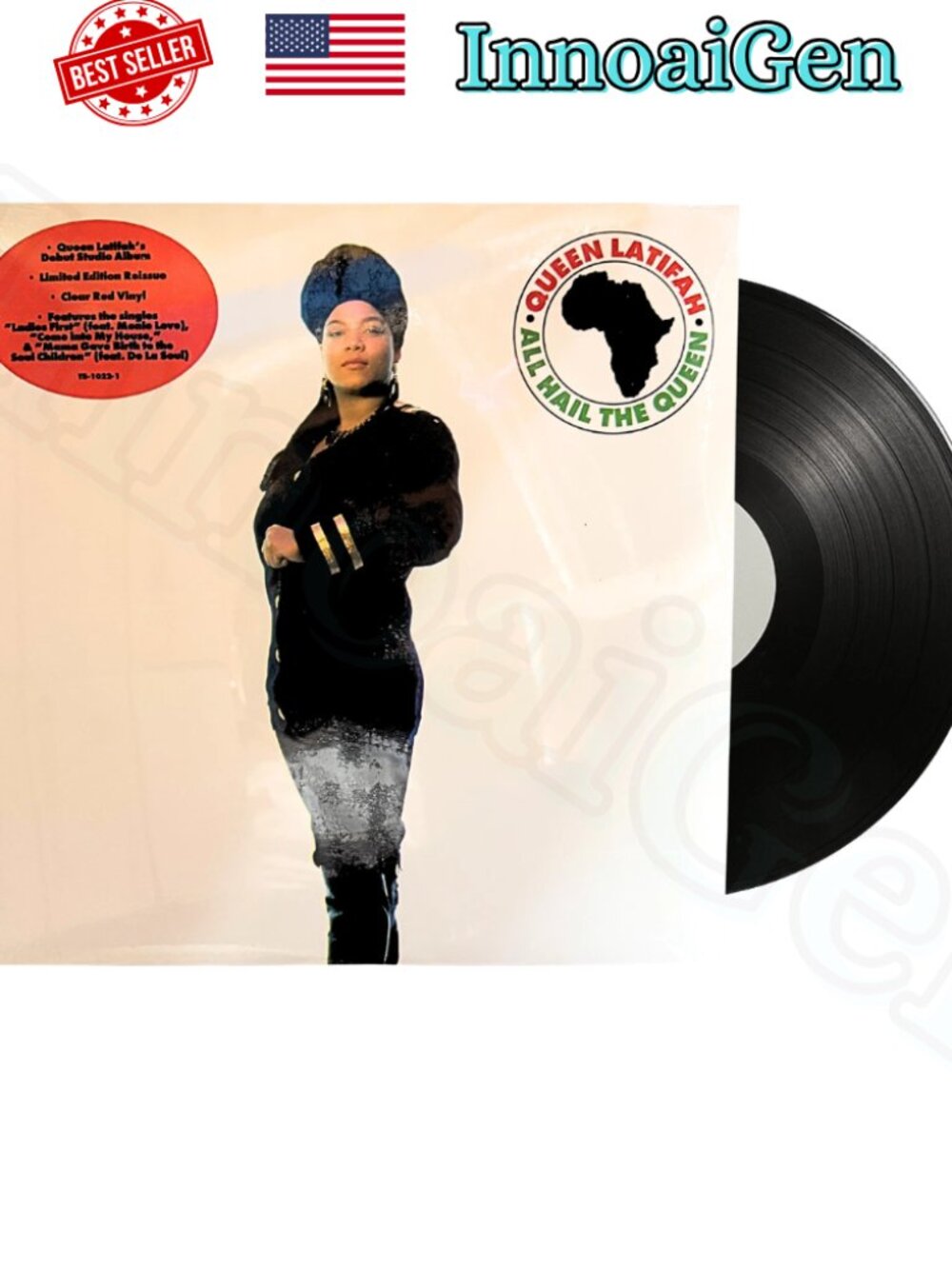 Queen Latifah All Hail The Queen Viny LP Limited Edition Clear Red Tommy Boy NEW